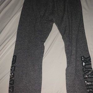 PINK grey sweats with sequence